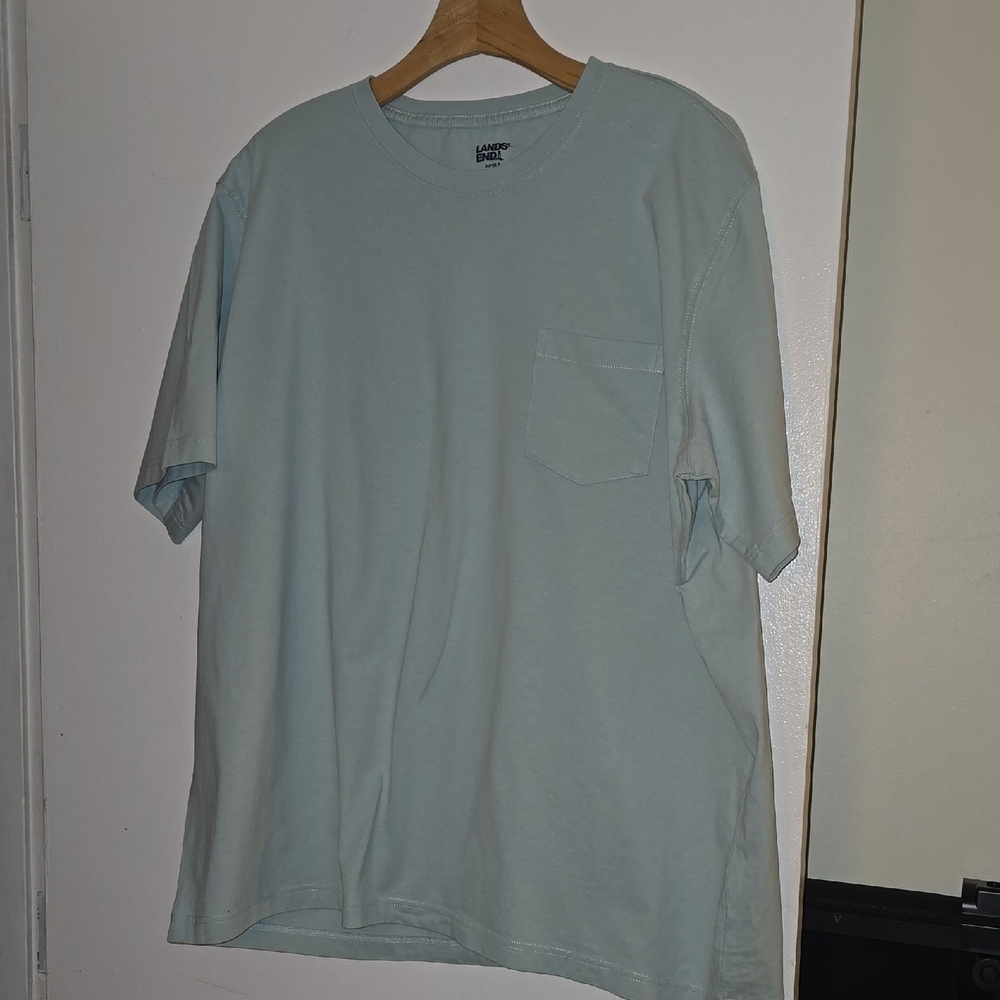 Hanes Light Blue Men's T-Shirt